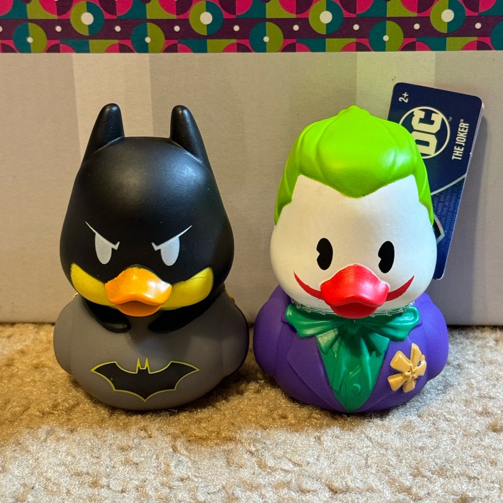 DC Comics Batman and Joker Duck Set